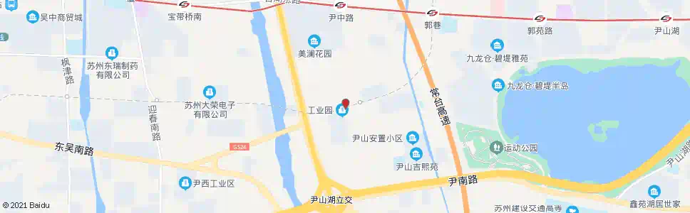 苏州尹山大桥西_公交站地图_苏州公交_妙搜公交查询2025