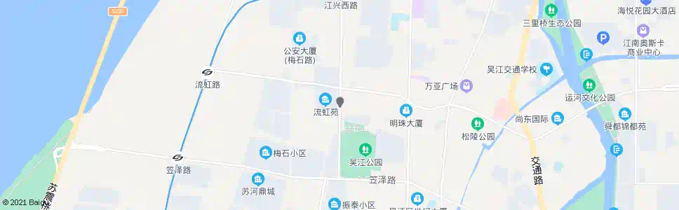 苏州流虹苑_公交站地图_苏州公交_妙搜公交查询2025