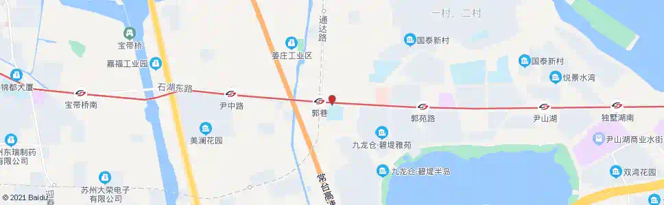 苏州郭巷北路郭新东路南_公交站地图_苏州公交_妙搜公交查询2025