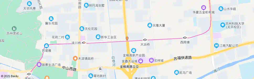 苏州金枫路花苑路_公交站地图_苏州公交_妙搜公交查询2025