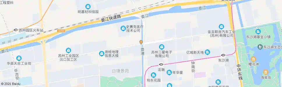 苏州星塘街北_公交站地图_苏州公交_妙搜公交查询2025