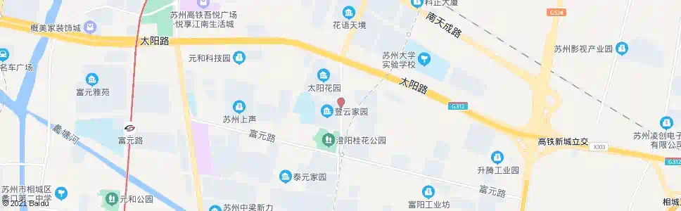 苏州登云家园_公交站地图_苏州公交_妙搜公交查询2025