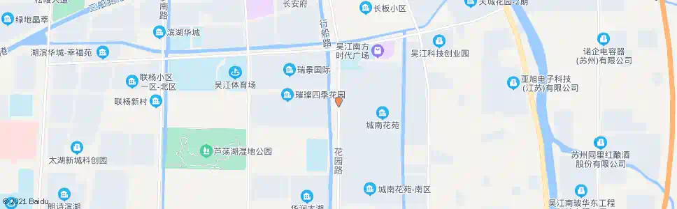 苏州花园路庞杨路南_公交站地图_苏州公交_妙搜公交查询2025