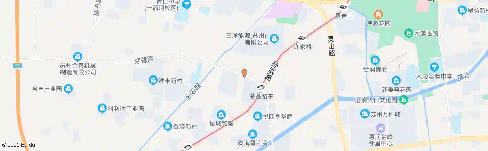 苏州茅蓬路孙武路西_公交站地图_苏州公交_妙搜公交查询2025