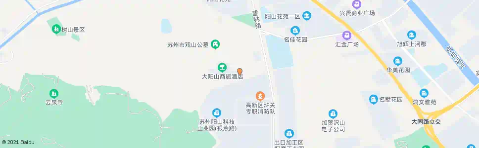 苏州阳山湾度假酒店_公交站地图_苏州公交_妙搜公交查询2025