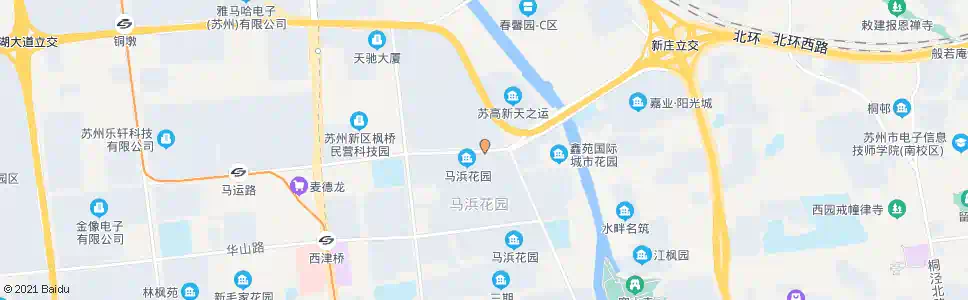 苏州马浜花园_公交站地图_苏州公交_妙搜公交查询2025