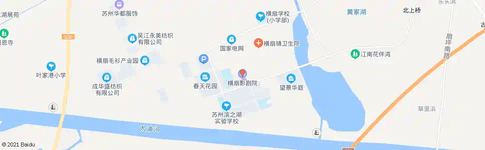 苏州横扇影剧院_公交站地图_苏州公交_妙搜公交查询2025