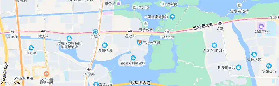 苏州高尔夫花园_公交站地图_苏州公交_妙搜公交查询2025