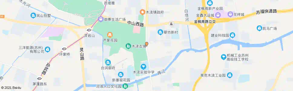 苏州木渎古镇翠坊桥_公交站地图_苏州公交_妙搜公交查询2025