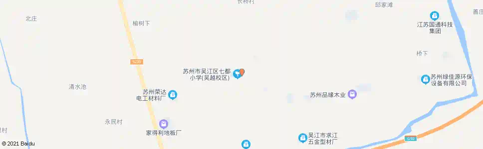 苏州七都二小_公交站地图_苏州公交_妙搜公交查询2025