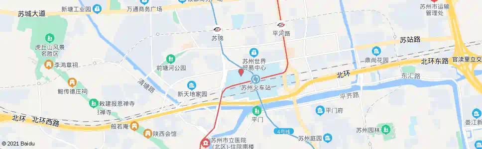 苏州客运北站_公交站地图_苏州公交_妙搜公交查询2025
