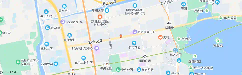 苏州新城花园_公交站地图_苏州公交_妙搜公交查询2025