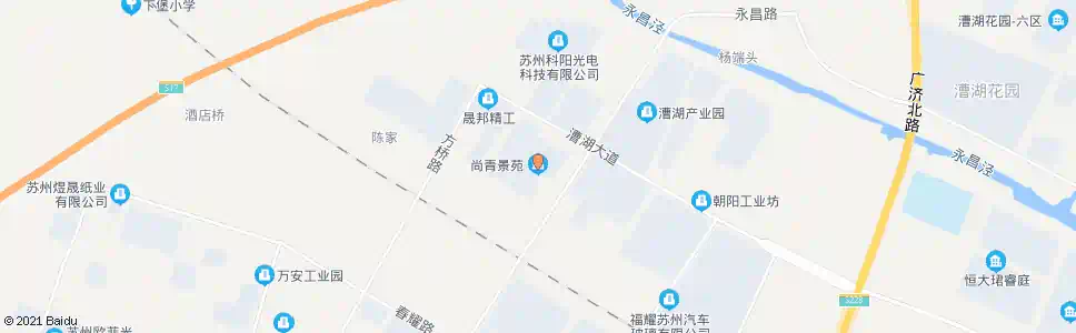 苏州尚青景苑_公交站地图_苏州公交_妙搜公交查询2025