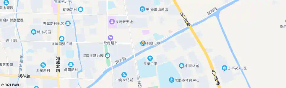 苏州世茂创想世纪_公交站地图_苏州公交_妙搜公交查询2025