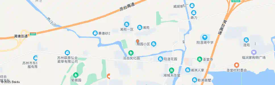 苏州湘城幼儿园_公交站地图_苏州公交_妙搜公交查询2025