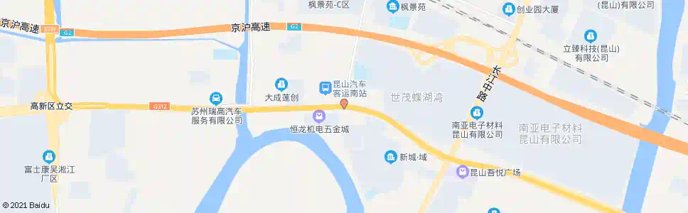 苏州新南路柏庐南路_公交站地图_苏州公交_妙搜公交查询2025