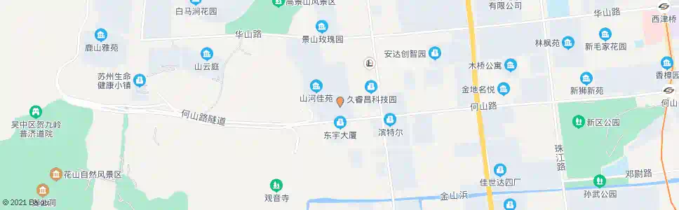 苏州支英街何山路北_公交站地图_苏州公交_妙搜公交查询2025