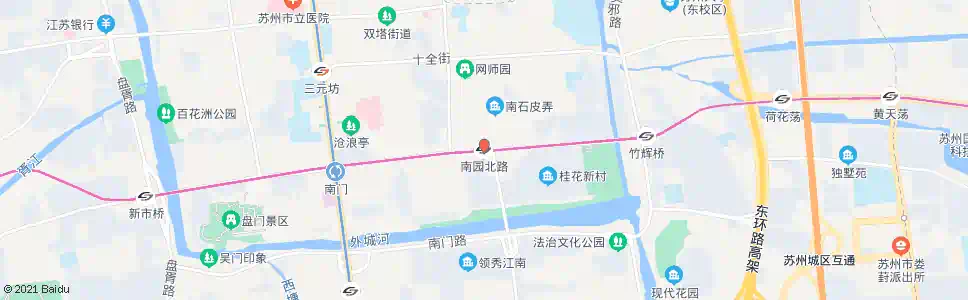 苏州南院北路_公交站地图_苏州公交_妙搜公交查询2025
