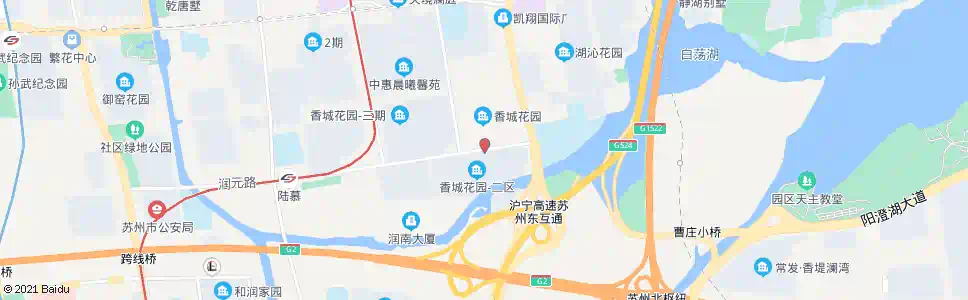 苏州香城花园一区_公交站地图_苏州公交_妙搜公交查询2025
