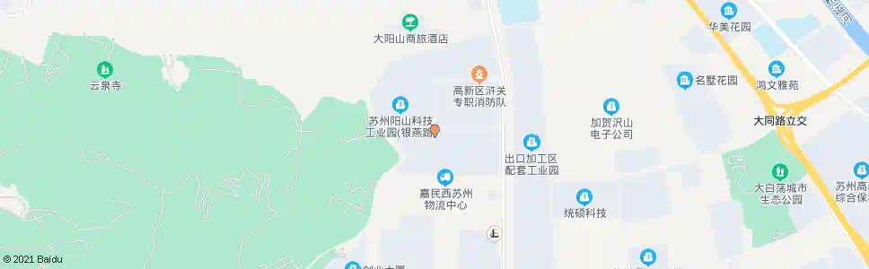 苏州石阳路银燕路南_公交站地图_苏州公交_妙搜公交查询2025