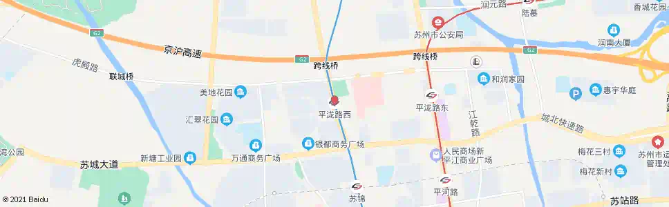 苏州平泷路西站_公交站地图_苏州公交_妙搜公交查询2025