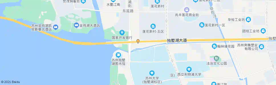 苏州独墅湖大道星湖街东_公交站地图_苏州公交_妙搜公交查询2025