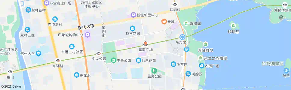 苏州星海广场站_公交站地图_苏州公交_妙搜公交查询2025