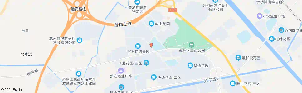 苏州真北路华金路北_公交站地图_苏州公交_妙搜公交查询2025