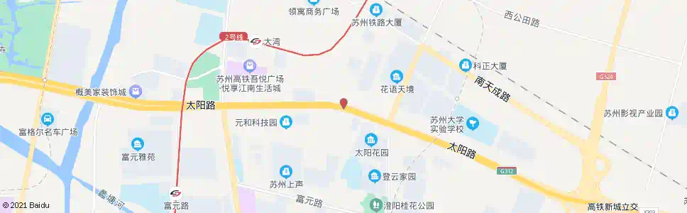 苏州太阳路_公交站地图_苏州公交_妙搜公交查询2025