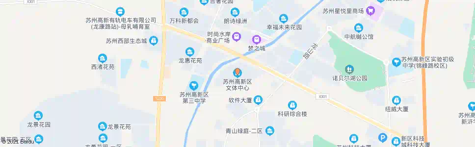苏州文体中心_公交站地图_苏州公交_妙搜公交查询2025