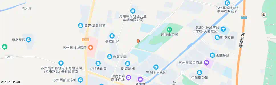 苏州嘉陵江路青城山路北_公交站地图_苏州公交_妙搜公交查询2025