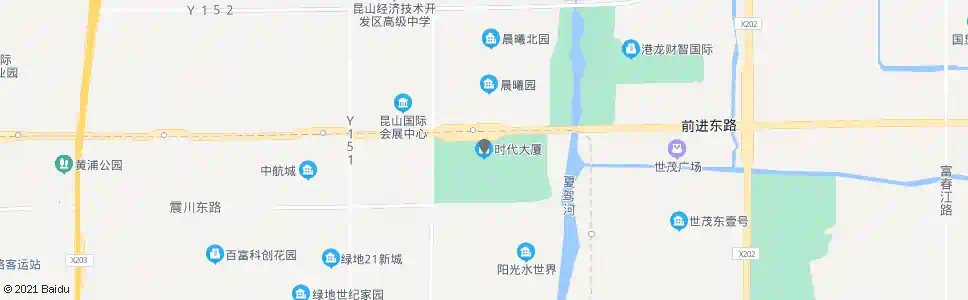 苏州时代大厦(X102)_公交站地图_苏州公交_妙搜公交查询2025
