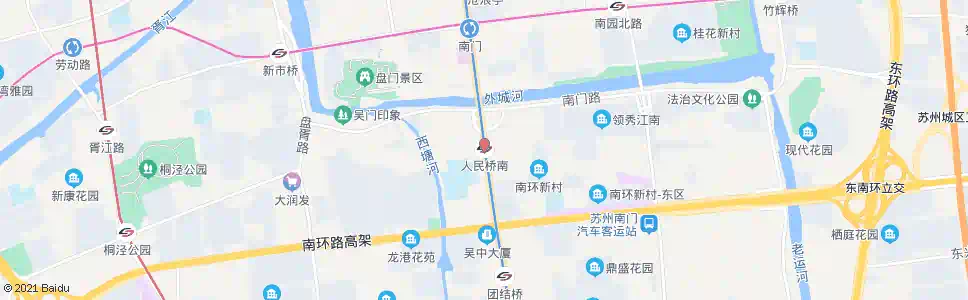 苏州人民桥南_公交站地图_苏州公交_妙搜公交查询2025