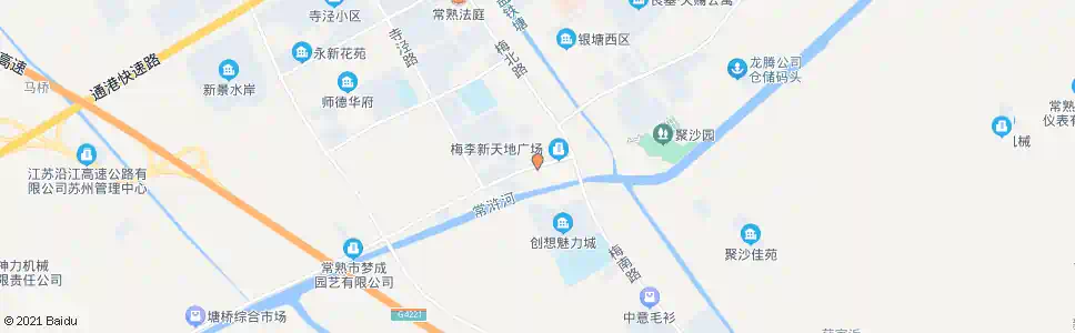 苏州梅李新天地广场_公交站地图_苏州公交_妙搜公交查询2025