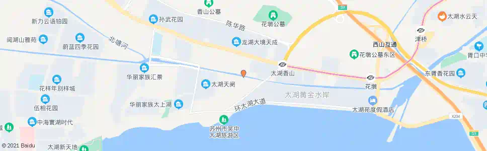 苏州太湖游客中心西_公交站地图_苏州公交_妙搜公交查询2025