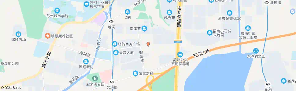 苏州吴山街溪秀路西_公交站地图_苏州公交_妙搜公交查询2025