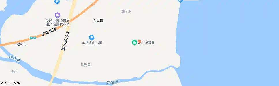 苏州车坊金山寺_公交站地图_苏州公交_妙搜公交查询2025