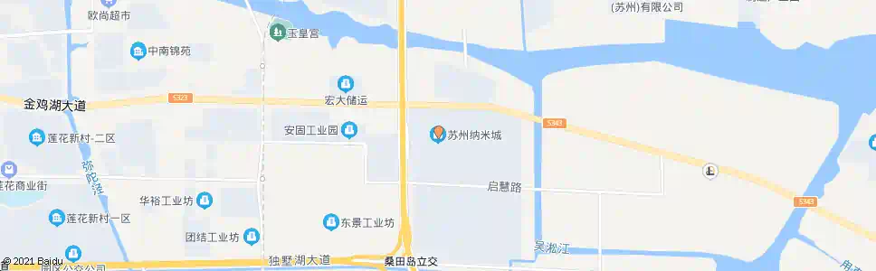 苏州苏州纳米城北_公交站地图_苏州公交_妙搜公交查询2025