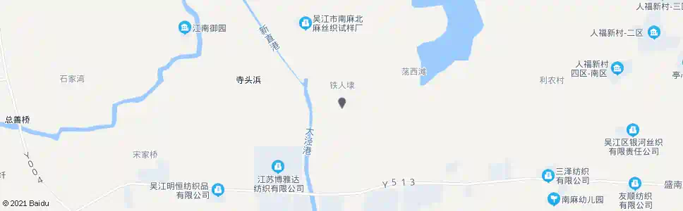 苏州铁人埭_公交站地图_苏州公交_妙搜公交查询2025