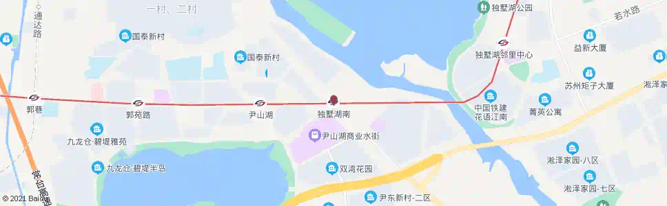 苏州独墅湖南_公交站地图_苏州公交_妙搜公交查询2025