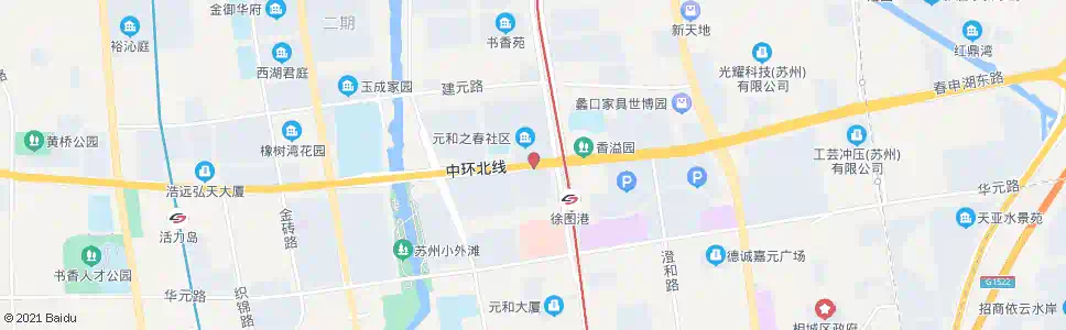 苏州元和之春_公交站地图_苏州公交_妙搜公交查询2025