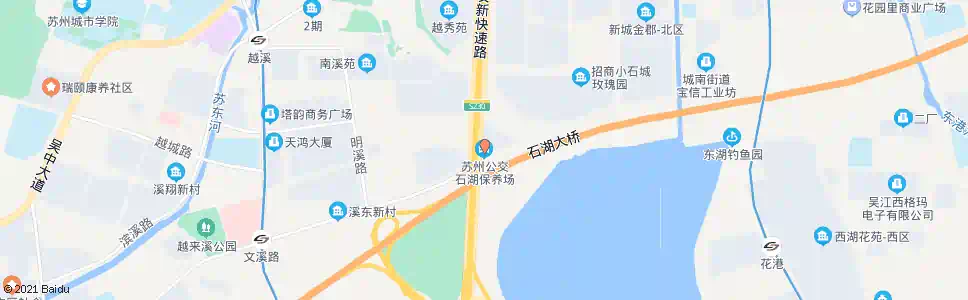 苏州公交石湖保养场西_公交站地图_苏州公交_妙搜公交查询2025