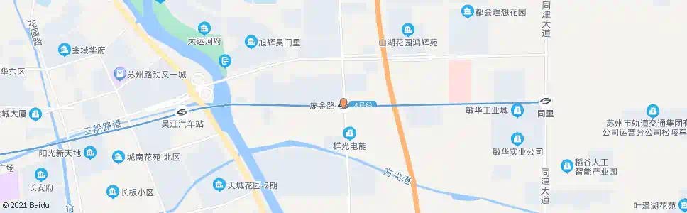 苏州庞金路站_公交站地图_苏州公交_妙搜公交查询2025