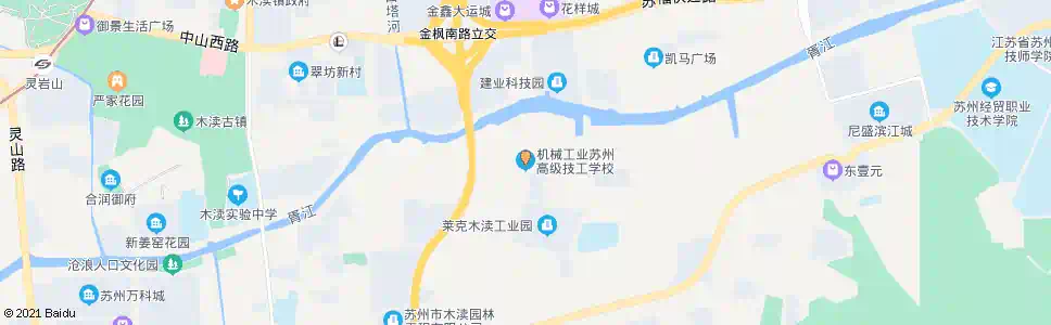 苏州苏州高级技工学校_公交站地图_苏州公交_妙搜公交查询2025