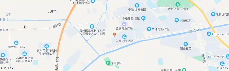 苏州华通路西唐路西_公交站地图_苏州公交_妙搜公交查询2025