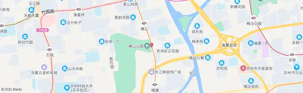 苏州横山公园_公交站地图_苏州公交_妙搜公交查询2025