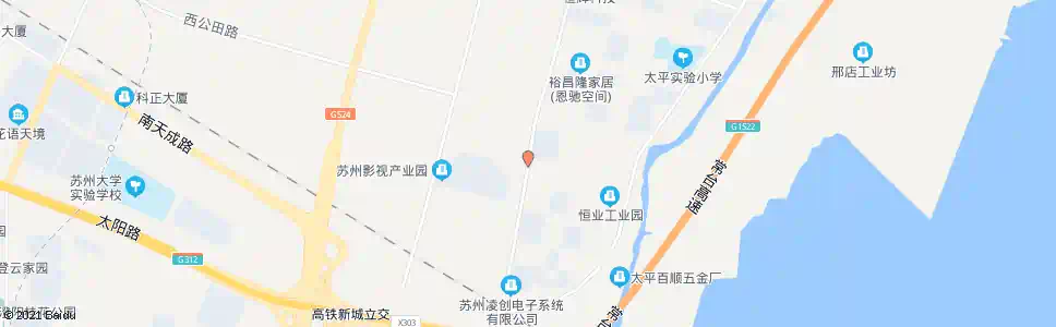 苏州文创园B区_公交站地图_苏州公交_妙搜公交查询2025