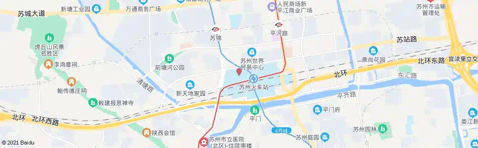 苏州汽车客运北站_公交站地图_苏州公交_妙搜公交查询2025