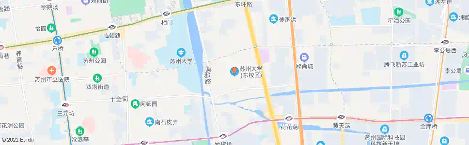 苏州苏大东校区2_公交站地图_苏州公交_妙搜公交查询2025