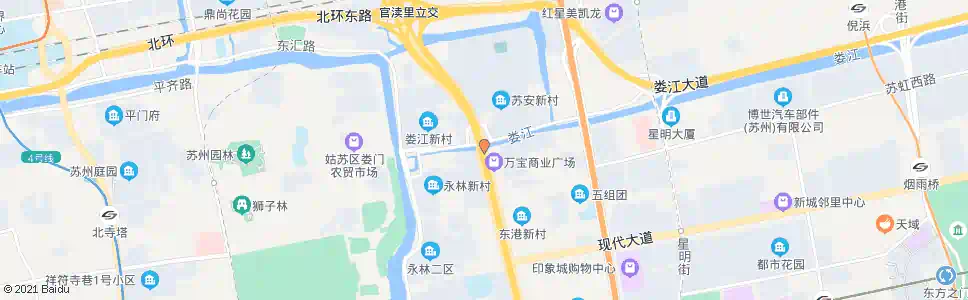 苏州向阳桥北_公交站地图_苏州公交_妙搜公交查询2025